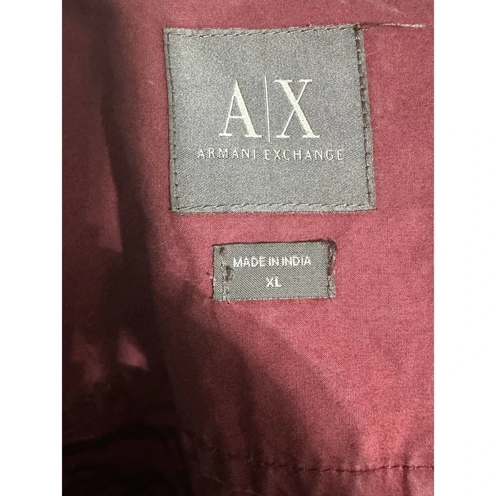 A|X ARMANI EXCHANGE Men's Regular Cotton Long Sleeve Button Down Shirt Size XL - Picture 3 of 3
